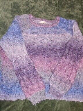 Knox Rose Purple Ombre Sweater